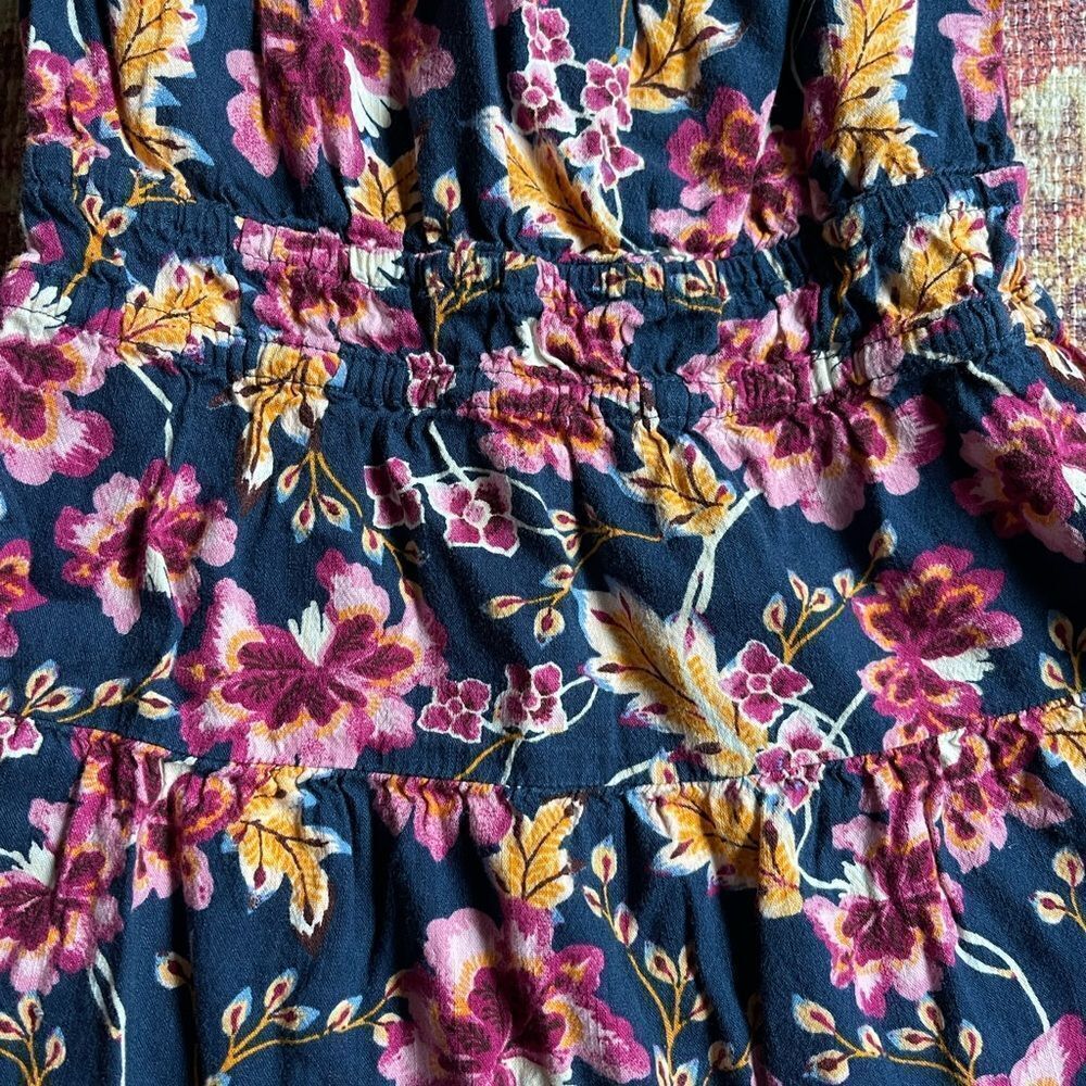 Old Navy M (8) Floral Kids Dress in Navy and Pink - Picture 2 of 7